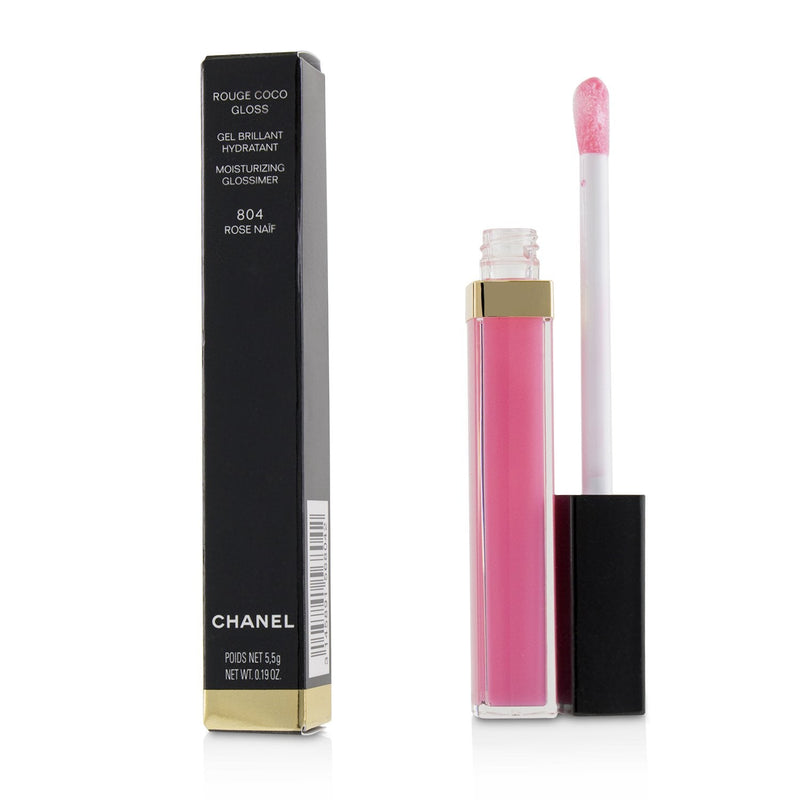 Rouge Coco Gloss Moisturizing Glossimer - 804 Rose Naif by Chanel for Women  - 0.19 oz Lip Gloss