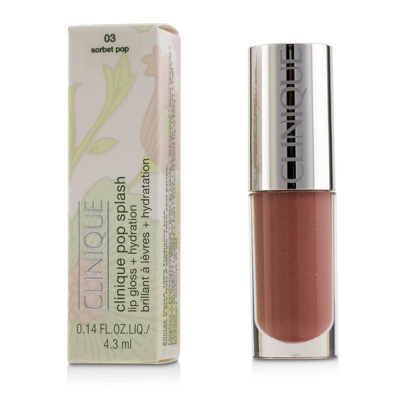 Clinique Pop Splash Lip Gloss + Hydration - # 03 Sorbet Pop  4.3ml/0.14oz