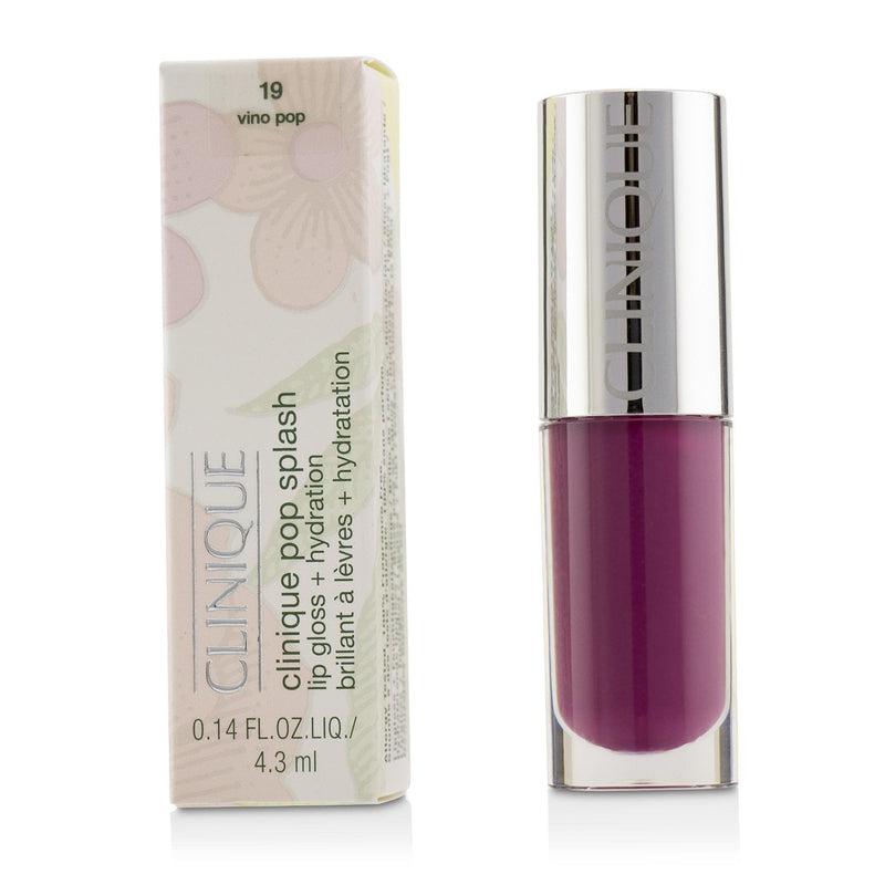 Clinique Pop Splash Lip Gloss + Hydration - # 19 Vino Pop  4.3ml/0.14oz