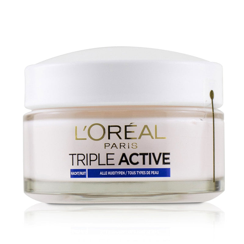 L'Oreal Triple Active Hydrating Night Cream 24H Hydration - For All Skin Types 