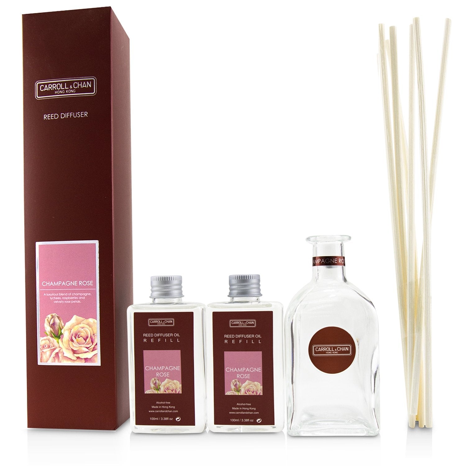 The Candle Company (Carroll & Chan) Reed Diffuser - Champagne Rose 200 ...
