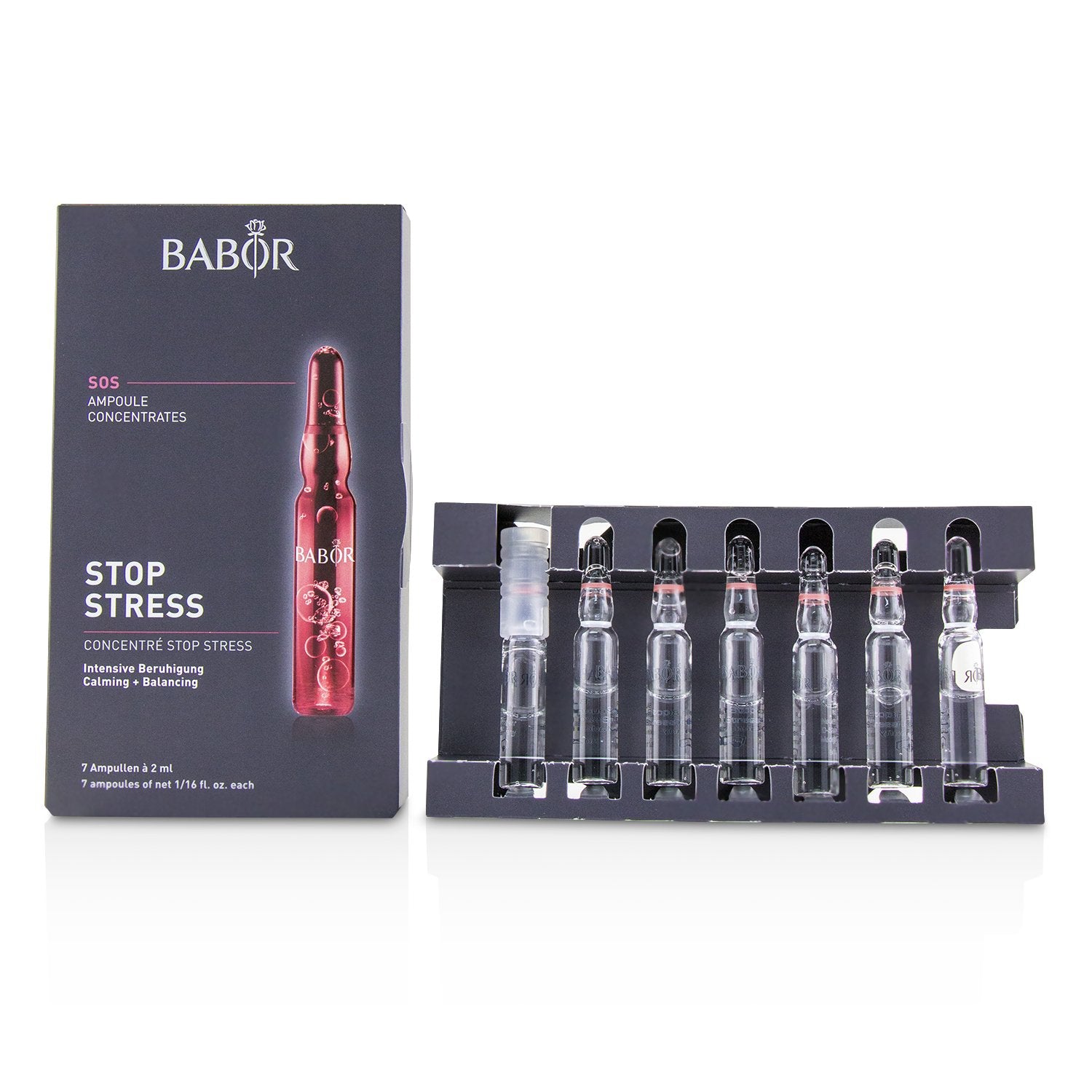 Babor Ampoule Concentrates SOS Stop Stress (Calming + Balancing) - For ...