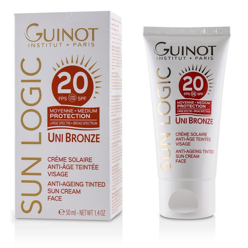 Guinot Sun Logic Uni Bronze Anti-Ageing Tinted Sun Cream For Face SPF 20  50ml/1.4oz