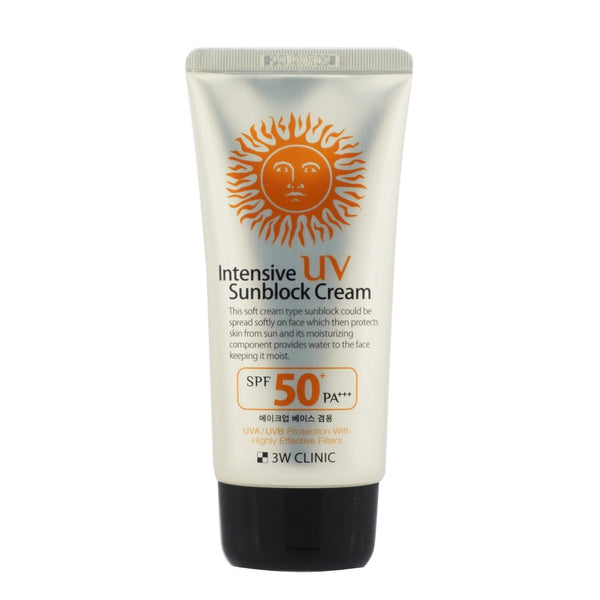 3W Clinic Intensive UV Sunblock Cream SPF 50+ PA+++  70ml/2.3oz