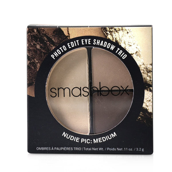 Smashbox Photo Edit Eye Shadow Trio - # Nudie Pic Medium (Hazelnut, Wheat, Cashew Outside  3.2g/0.11oz