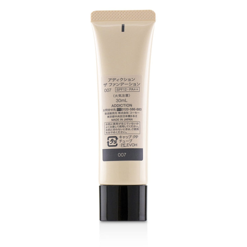 ADDICTION The Foundation SPF 12 - # 007 (Honey Beige)  30ml/1.1oz