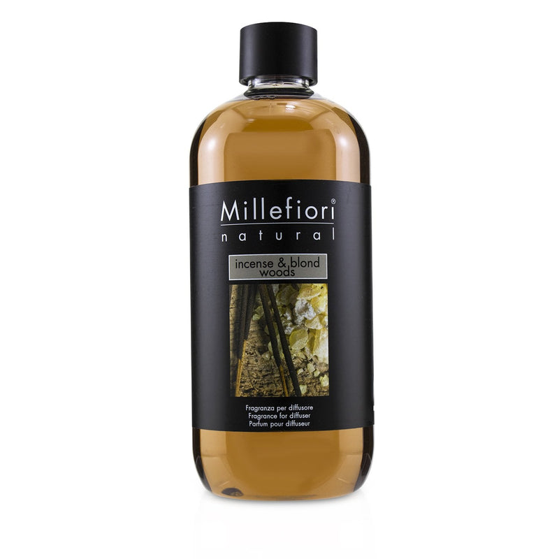 Millefiori Natural Fragrance Diffuser Refill - Incense & Blond Woods  250ml/8.45oz