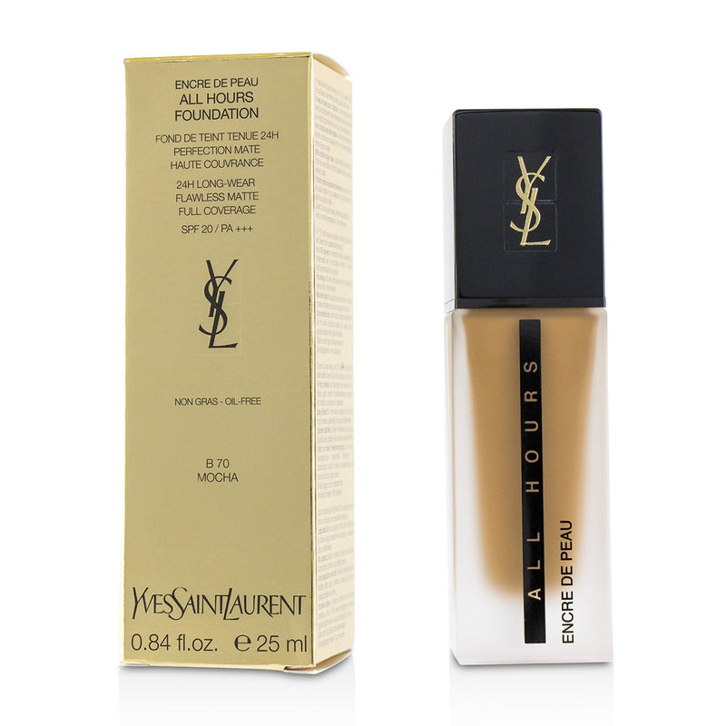 Yves Saint Laurent All Hours Foundation SPF 20 - # B70 Mocha  25ml/0.84oz