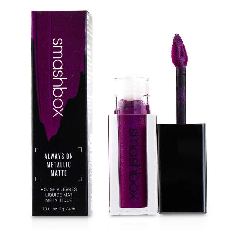 Smashbox Always On Metallic Matte Lipstick - So Jelly (Fuchsia With Fuchsia & Blue Pearl) 