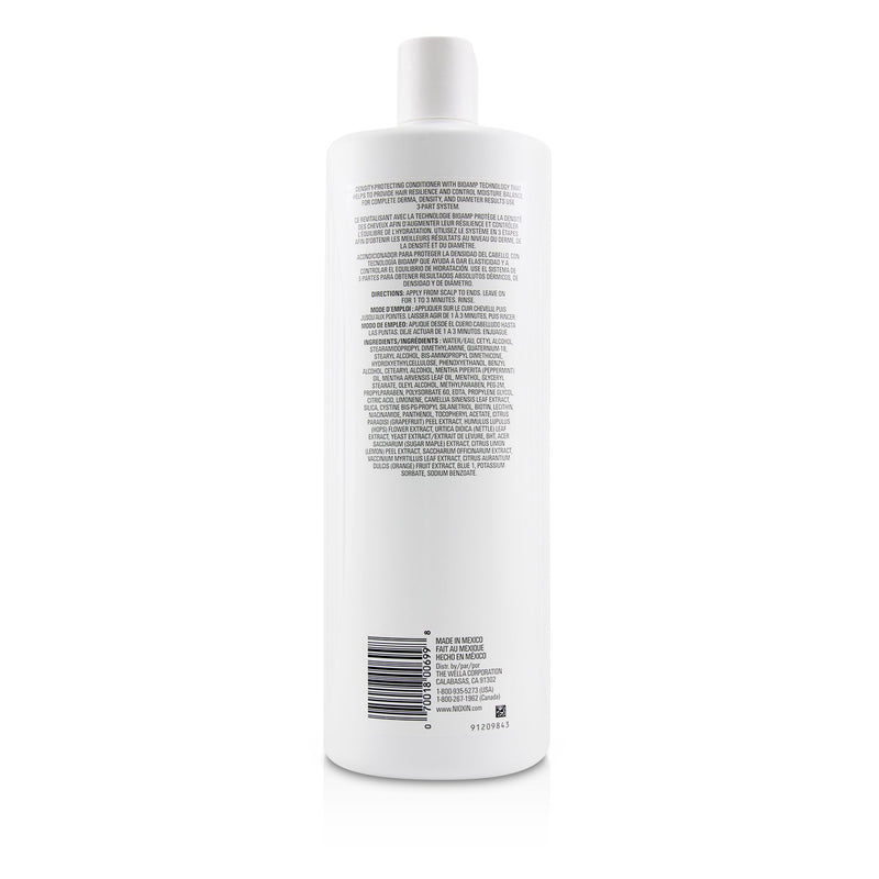 Nioxin Density System 1 Scalp Therapy Conditioner (Natural Hair, Light Thinning)  1000ml/33.8oz