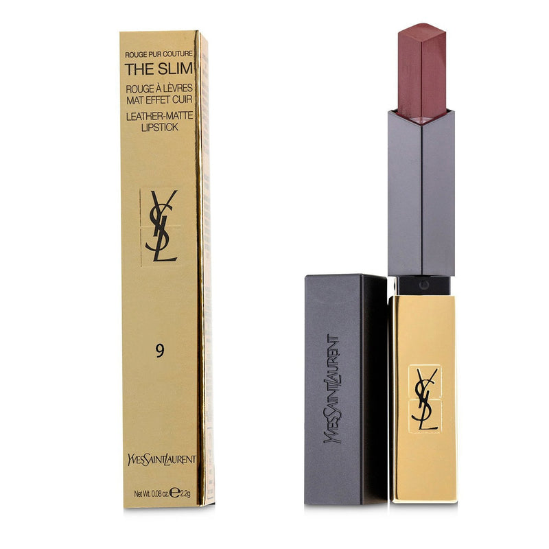 Yves Saint Laurent Rouge Pur Couture The Slim Leather Matte Lipstick - # 9 Red Enigma  2.2g/0.08oz