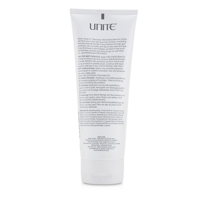 Unite 7Seconds Blow Out Creme (Control Seal Shine) 207ml/7oz