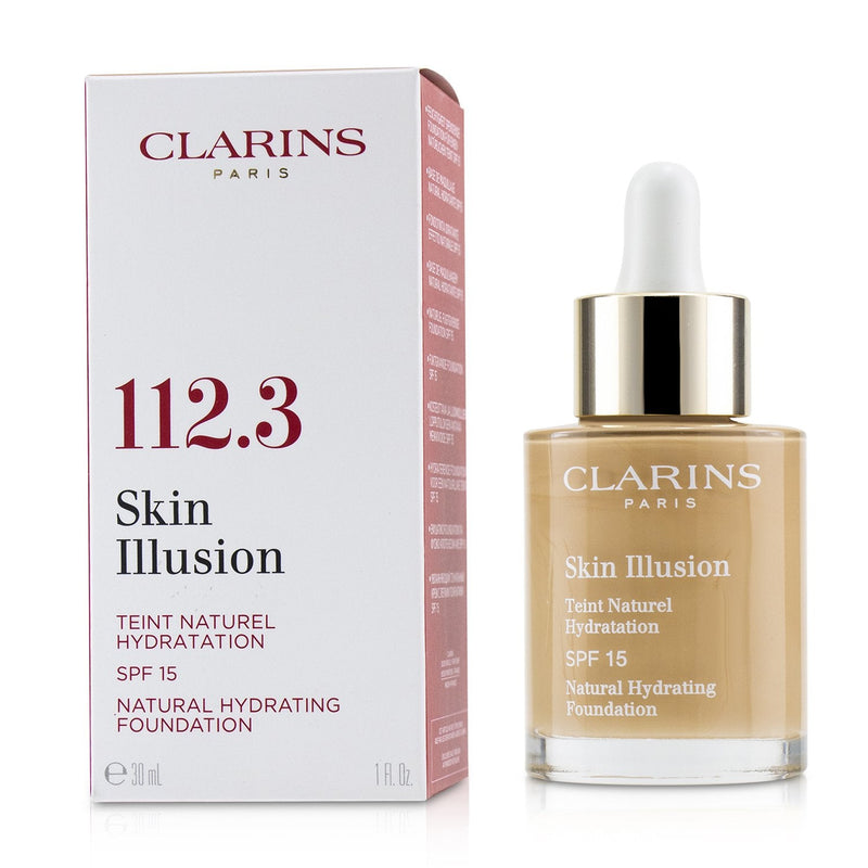 Clarins Skin Illusion Natural Hydrating Foundation SPF 15 # 112.3 Sandalwood 