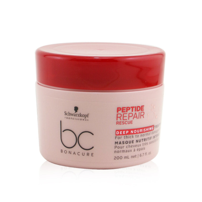 Schwarzkopf BC Bonacure Peptide Repair Rescue Deep Nourishing Treatment (For Thick to Normal Damaged Hair) 