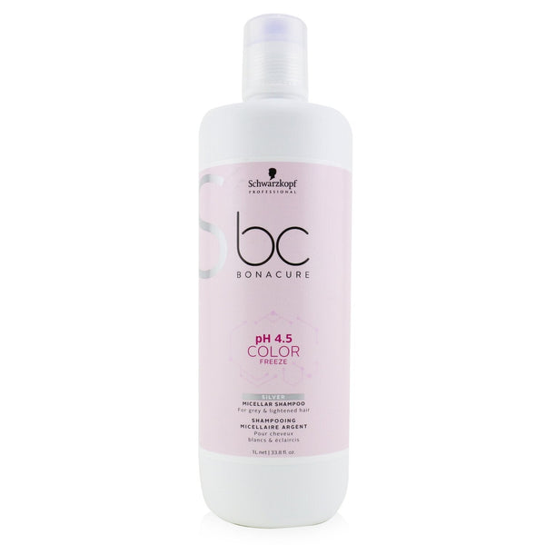 Schwarzkopf BC Bonacure pH 4.5 Color Freeze Silver Micellar Shampoo (For Grey & Lightened Hair) 