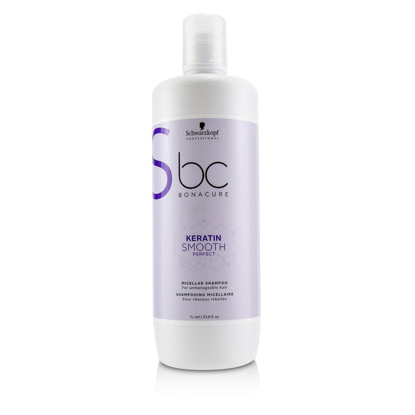 Schwarzkopf BC Bonacure Keratin Smooth Perfect Micellar Shampoo (For Unmanageable Hair)  1000ml/33.8oz