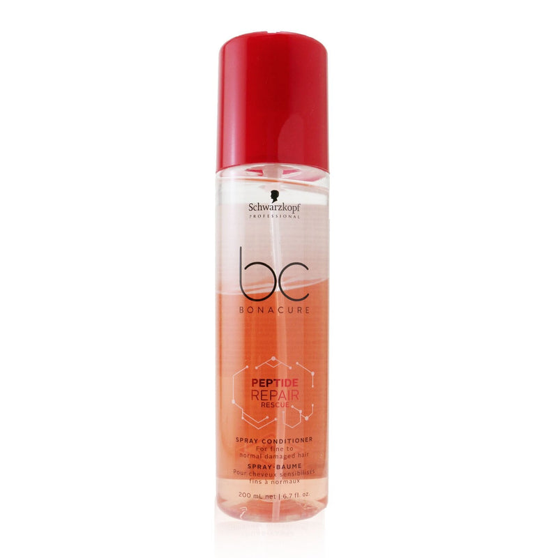 Schwarzkopf BC Bonacure Peptide Repair Rescue Spray Conditioner (For Fine to Normal Damaged Hair)  400ml/13.5oz