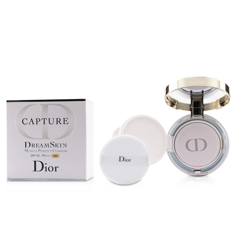 Christian Dior Capture Dreamskin Moist & Perfect Cushion SPF 50 With Extra Refill - # 020 (Light Beige) 