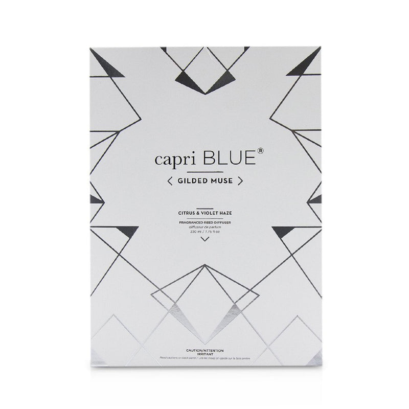 Capri Blue Gilded Muse Reed Diffuser - Citrus & Violet Haze 