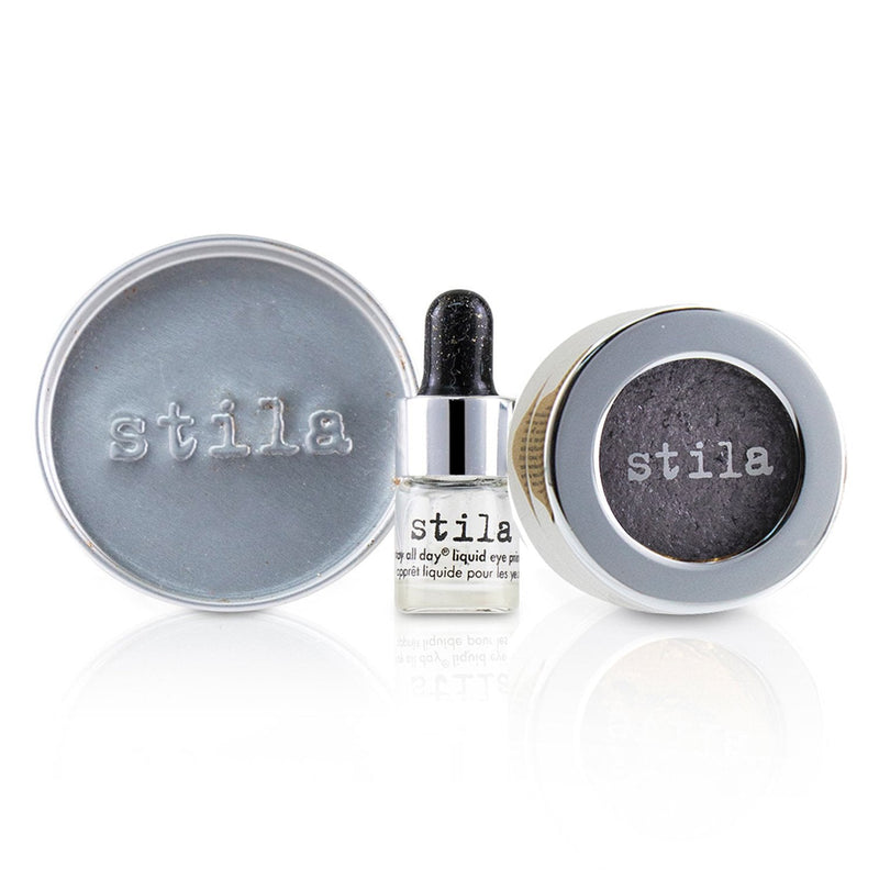 Stila Magnificent Metals Foil Finish Eye Shadow With Mini Stay All Day Liquid Eye Primer - Metallic Lavender  2pcs
