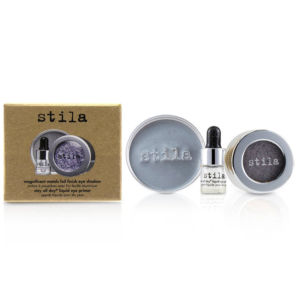 Stila Magnificent Metals Foil Finish Eye Shadow With Mini Stay All Day Liquid Eye Primer - Metallic Lavender 
