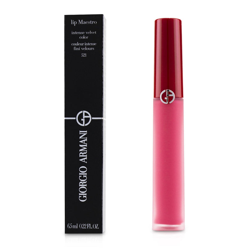 Giorgio Armani Lip Maestro Intense Velvet Color (Liquid Lipstick) - # 521 (Peony) 