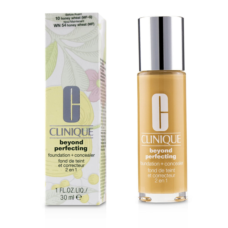 Clinique Beyond Perfecting Foundation & Concealer - # 10 Honey Wheat (MF-G)  30ml/1oz