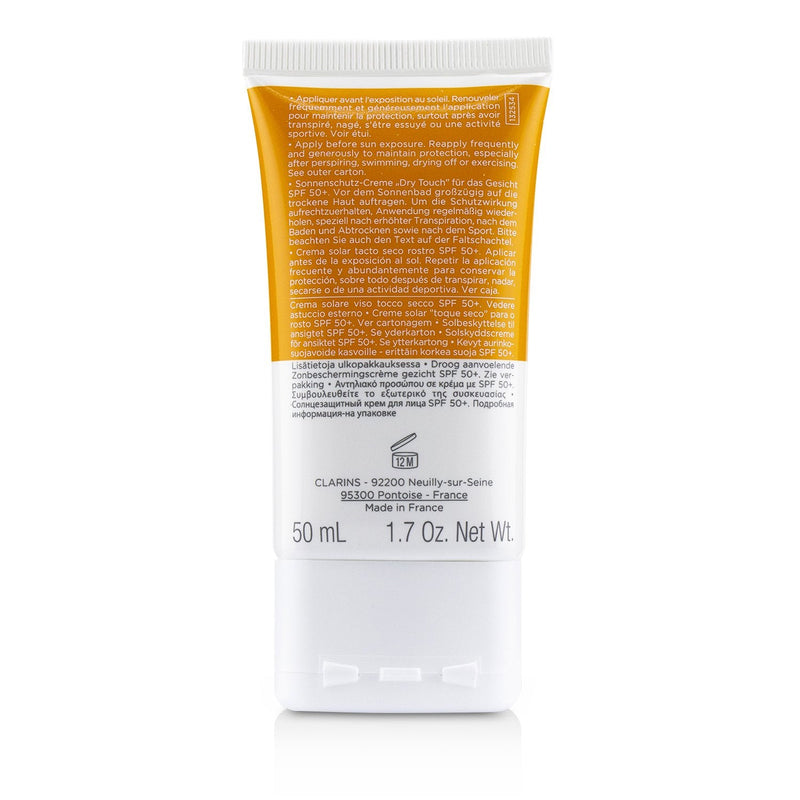 Clarins Dry Touch Sun Care Cream For Face SPF 50 