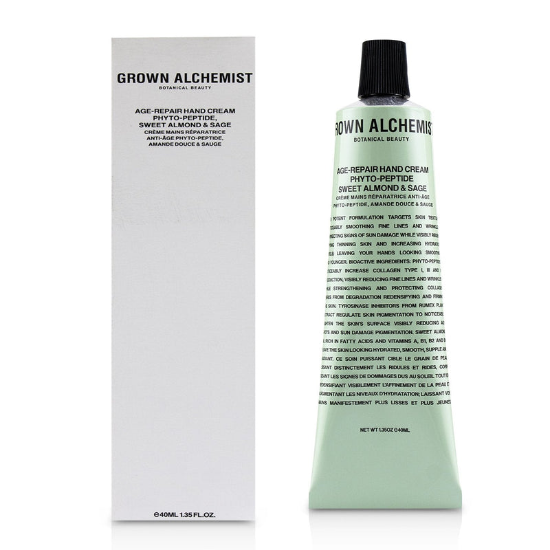 Grown Alchemist Age-Repair Hand Cream - Phyto-Peptide, Sweet Almond & Sage  40ml/1.35oz