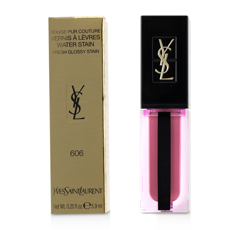 Yves Saint Laurent Rouge Pur Couture Vernis À Lèvres Water Stain - # 606 Rosewood Flow  5.9ml/0.20oz