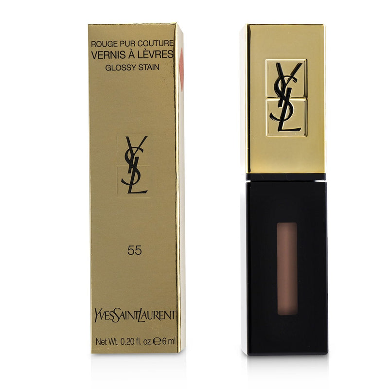 Yves Saint Laurent Rouge Pur Couture Vernis a Levres Glossy Stain - # 55 Beige Estampe  6ml/0.2oz