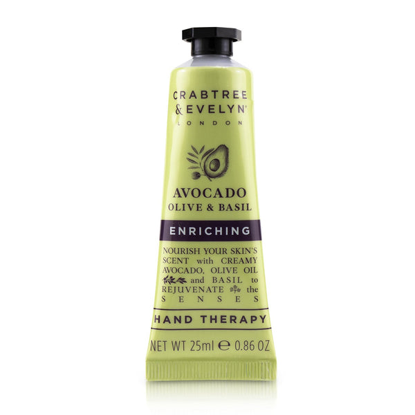 Crabtree & Evelyn Avocado Olive & Basil Enriching Hand Therapy  25ml/0.86oz