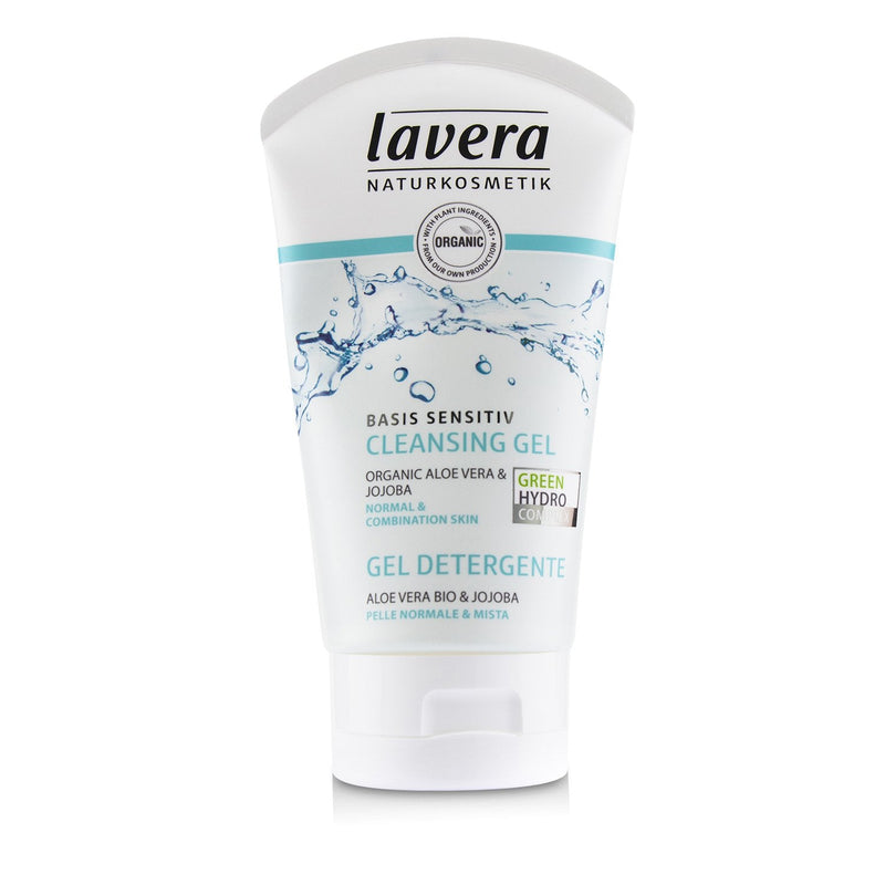 Lavera Basis Sensitiv Cleansing Gel - Organic Aloe Vera & Jojoba (For Normal & Combination Skin) 