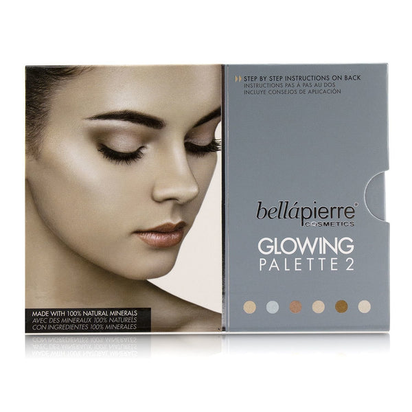Bellapierre Cosmetics Glowing Palette 2 (6x Illuminator)  17.28g/0.6oz