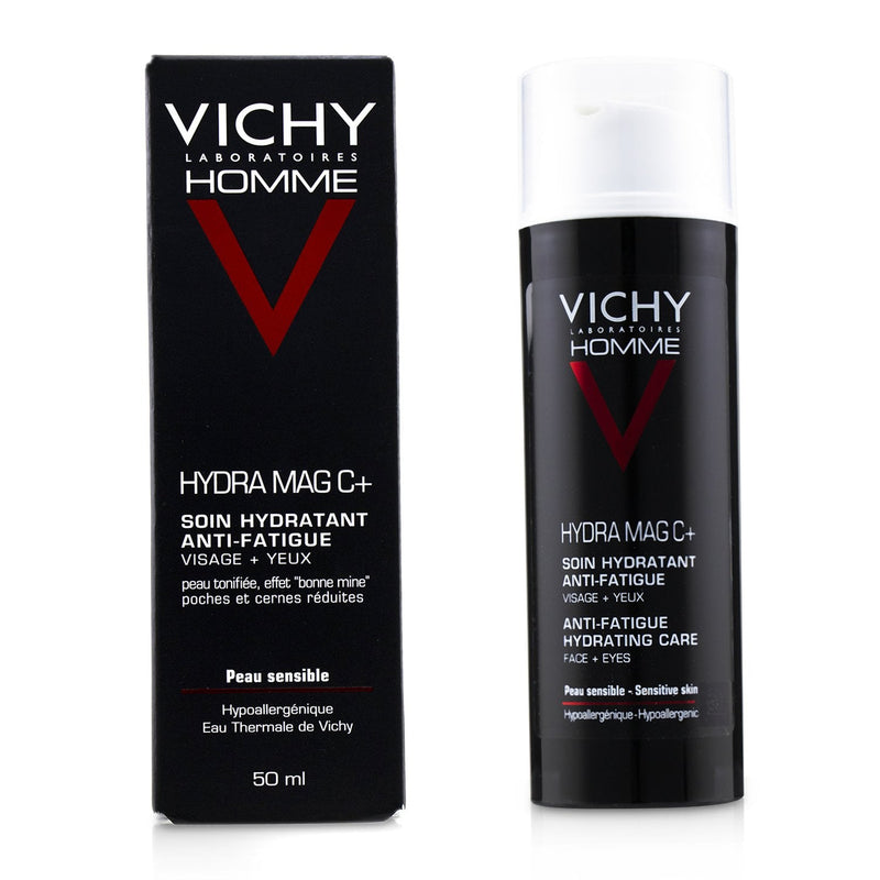 Vichy Homme Hydra Mag C+ Anti-Fatigue Hydrating Care Face + Eye Moisturizer  (For Sensitive Skin)  50ml/1.69oz