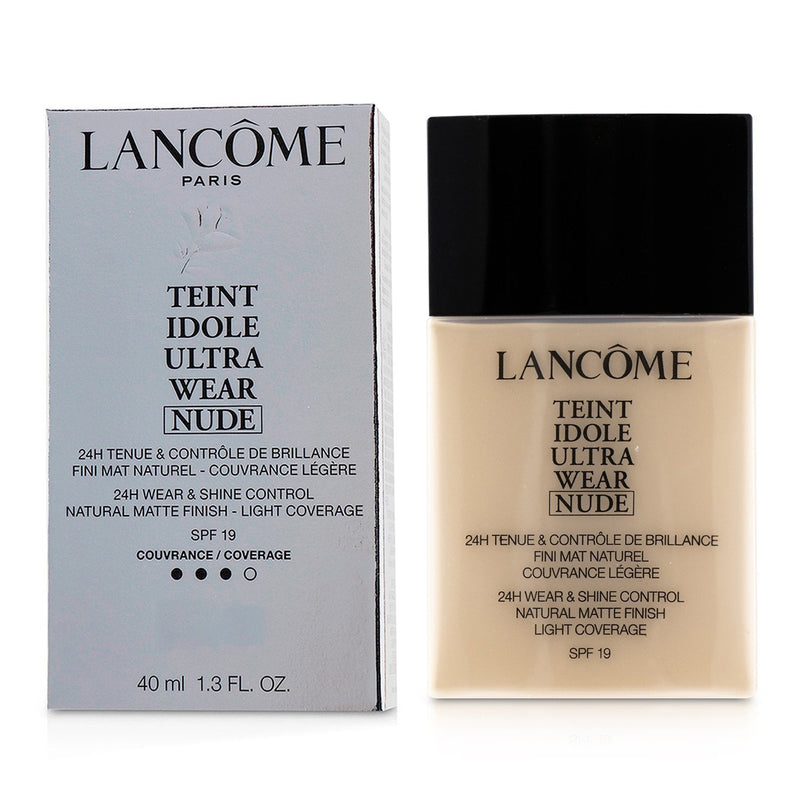 Lancome Teint Idole Ultra Wear Nude Foundation SPF19 - # 010 Beige Porcelaine 