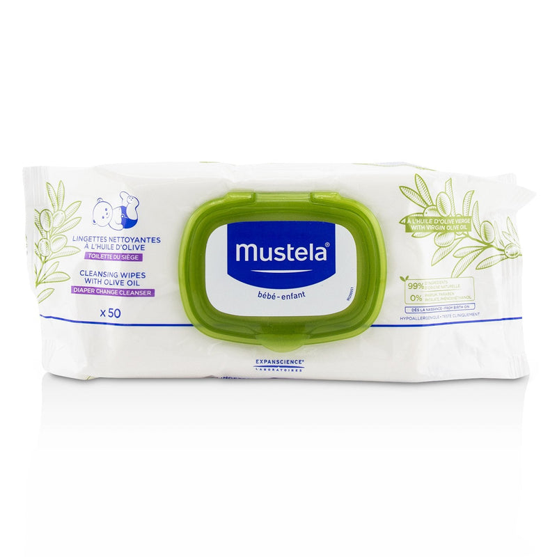 Mustela Stelatopia Replenishing Cleansing Wipes - For Face, Hands & Body  50wipes