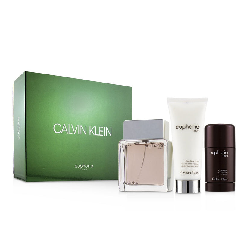Calvin Klein Euphoria Men Coffret: Eau De Toilette Spray 100ml/3.4oz + –  Fresh Beauty Co. USA