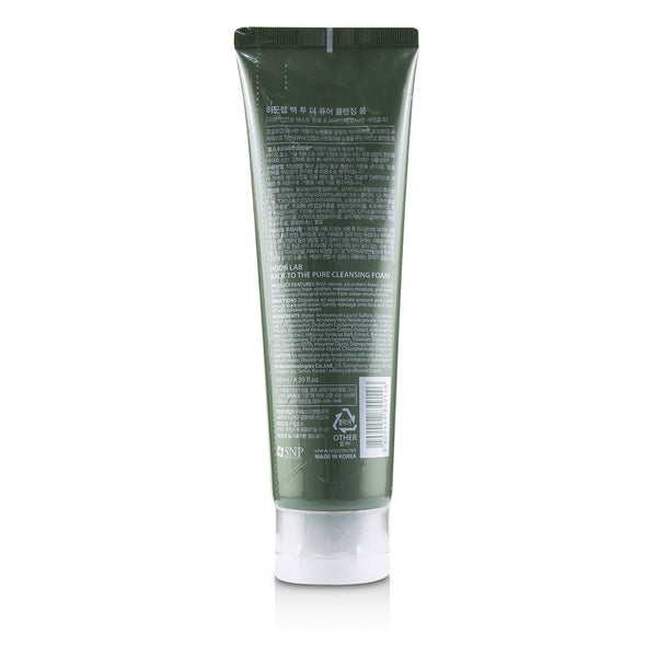 SNP Hddn=Lab Back To The Pure Cleansing Foam - Calming & Soothing Cleanses Fine Dust 