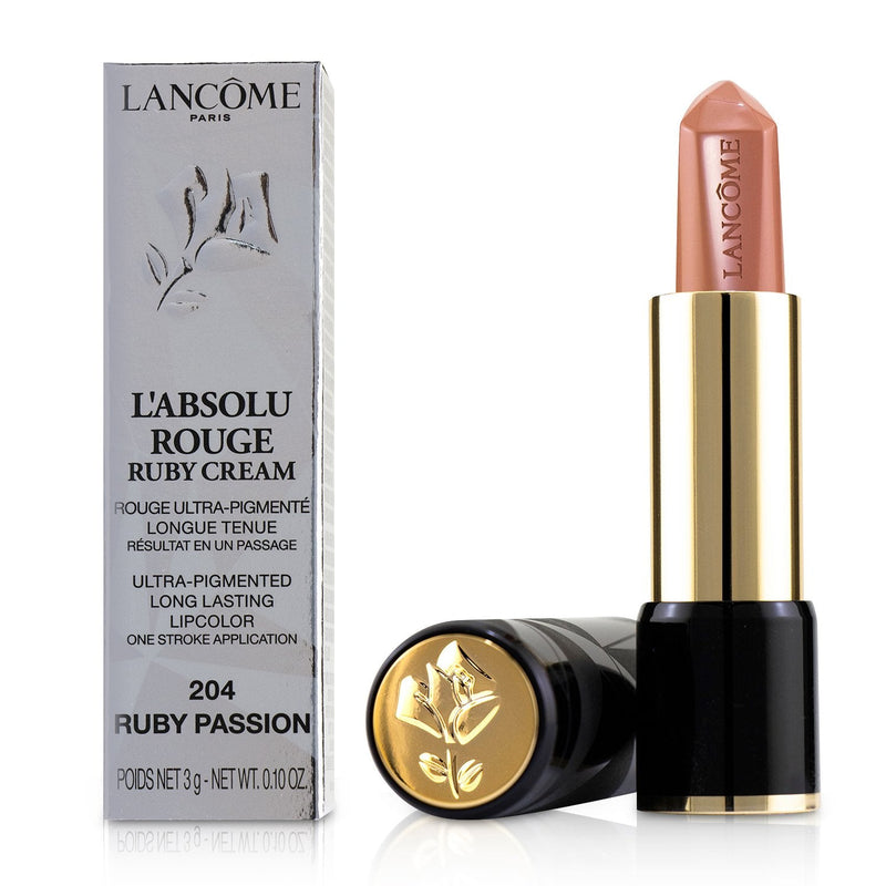 Lancome L'Absolu Rouge Ruby Cream Lipstick - # 204 Ruby Passion 