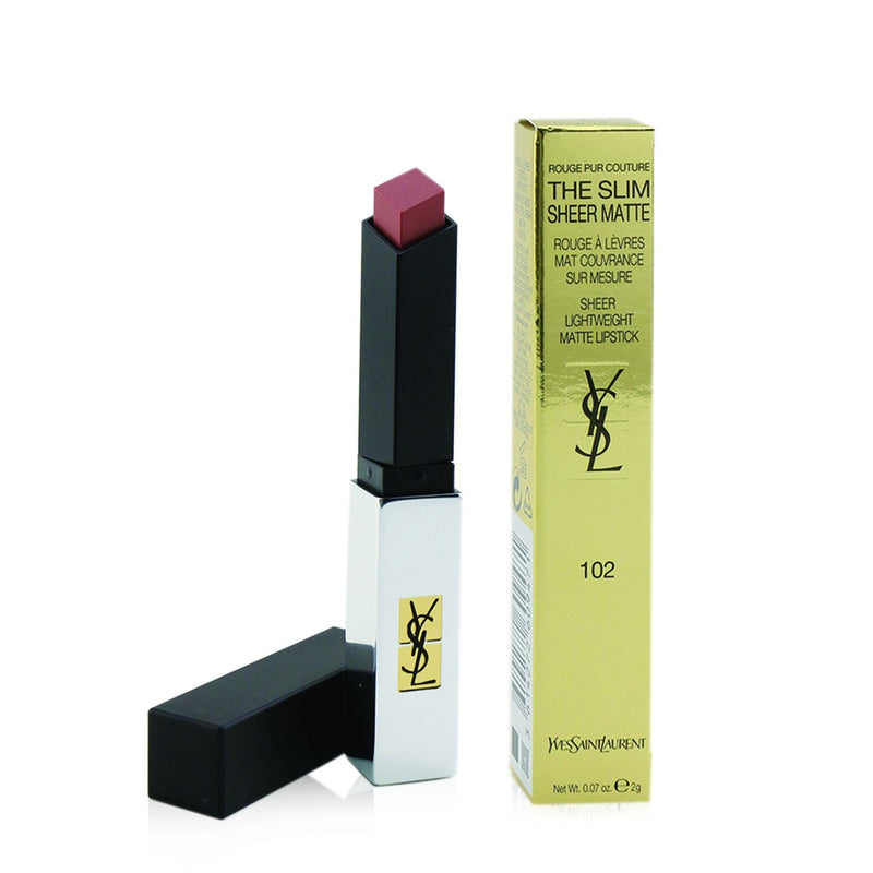 Yves Saint Laurent Rouge Pur Couture The Slim Sheer Matte Lipstick - # 102 Rose Naturel  2g/0.07oz