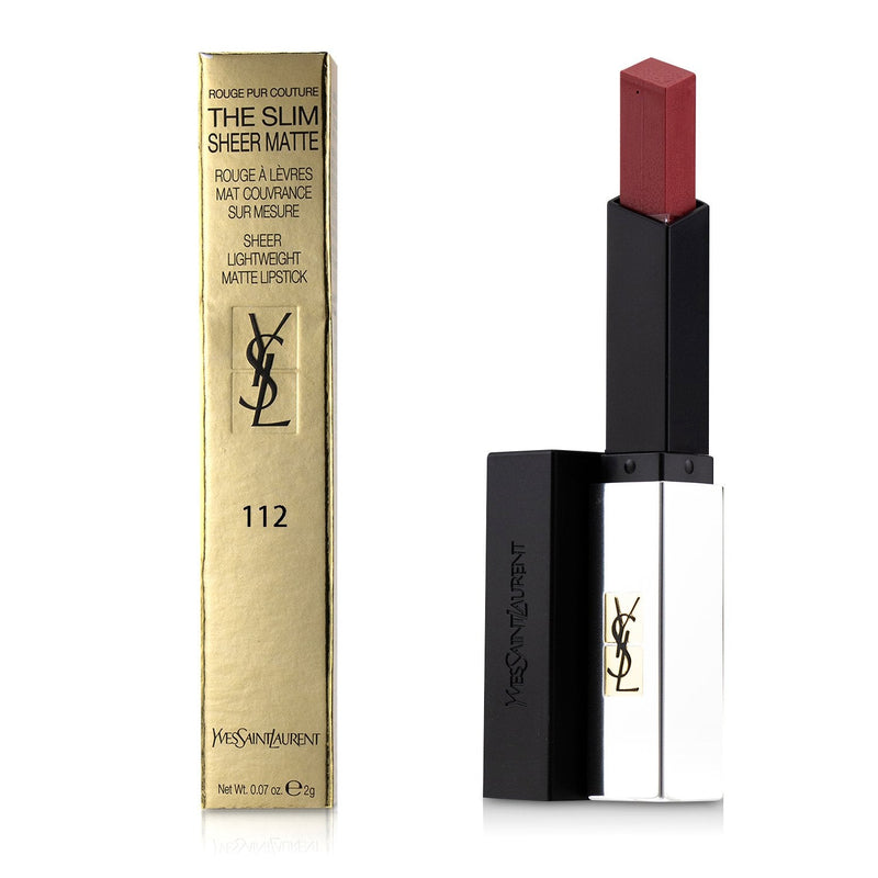 Yves Saint Laurent Rouge Pur Couture The Slim Sheer Matte Lipstick - # 112 Raw Rosewood  2g/0.07oz