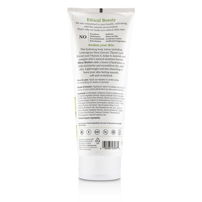 Derma E Lemongrass & Thyme Restoring Shea Body Lotion 