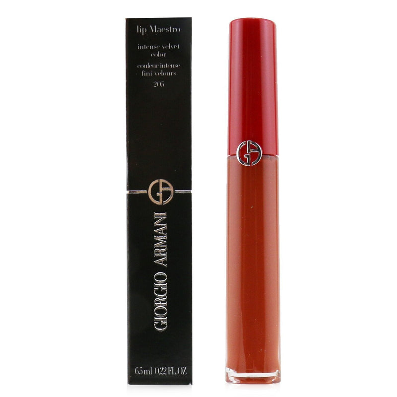 Giorgio Armani Lip Maestro Intense Velvet Color (Liquid Lipstick) - # 205 Fiamma 