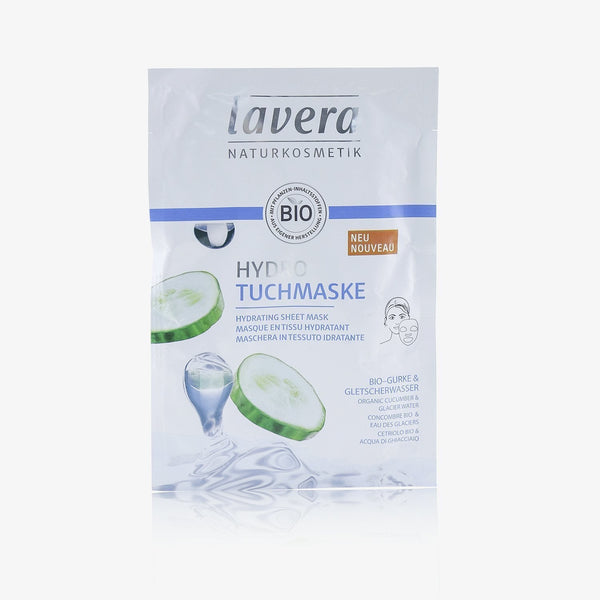 Lavera Sheet Mask - Hydrating (With Organic Cucumber & Glacier Water) 