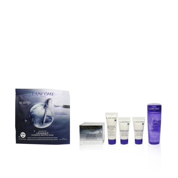 Lancome Renergie Travel Set: Lifting Cream + Gel Lotion + Serum + Eye Cream + Genifique Mask 