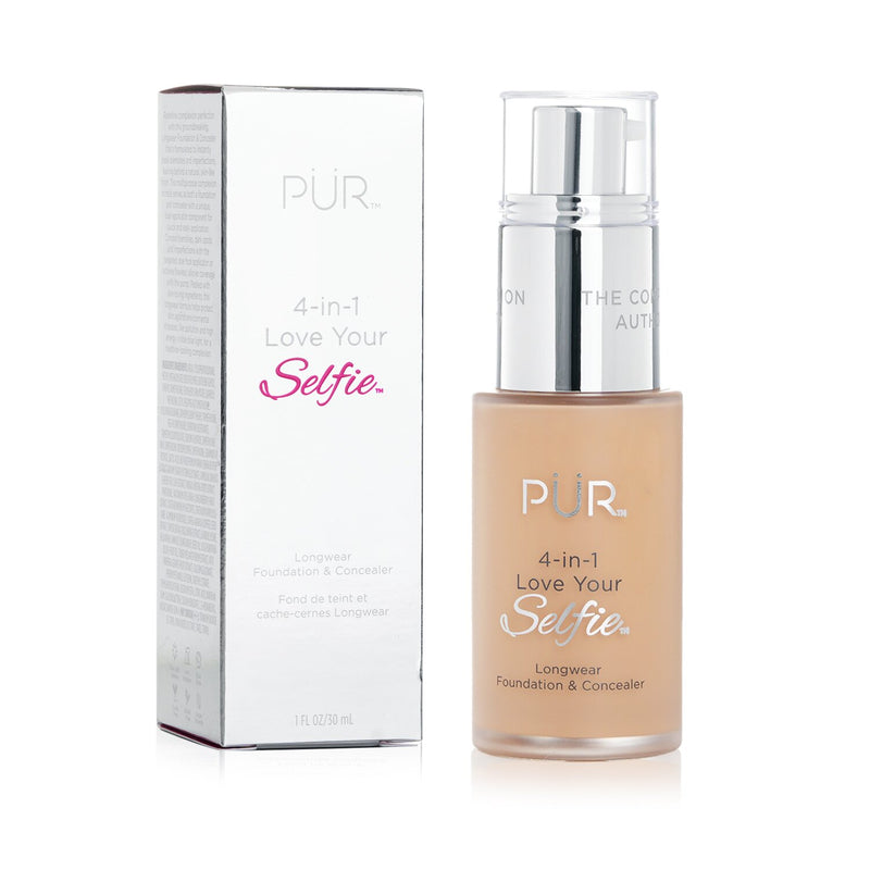 PUR (PurMinerals) 4 in 1 Love Your Selfie Longwear Foundation & Concealer - #LG6 Light Nude (Light Skin With Golden Undertones)  30ml/1oz