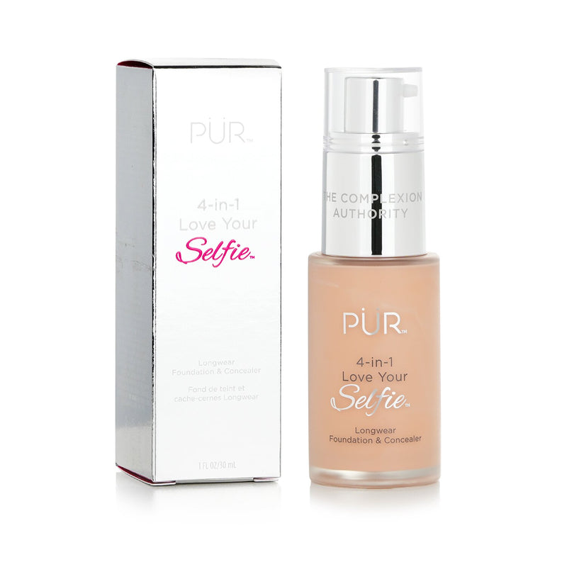 PUR (PurMinerals) 4 in 1 Love Your Selfie Longwear Foundation & Concealer - #MP1 Ivory Beige (Light Blush Medium Skin With Pink Undertones)  30ml/1oz