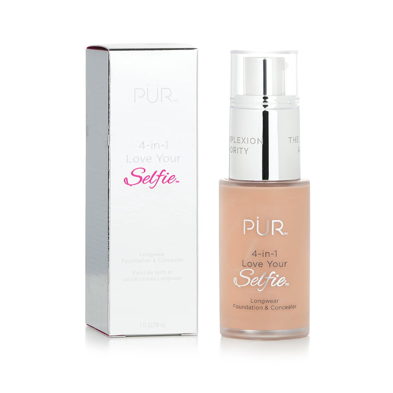 PUR (PurMinerals) 4 in 1 Love Your Selfie Longwear Foundation & Concealer - #MP3 Buff (Light Blush Medium Skin With Pink Undertones)  30ml/1oz