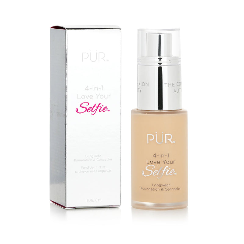 PUR (PurMinerals) 4 in 1 Love Your Selfie Longwear Foundation & Concealer - #MG1 Ivory Beige (Light Golden Medium Skin With Golden Undertones)  30ml/1oz